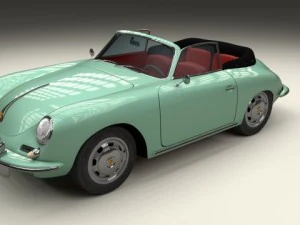 porsche 356 convertible 3D Model