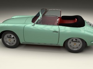 porsche 356 convertible 3D 模型
