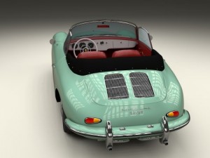 porsche 356 convertible 3D 模型