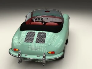 porsche 356 convertible 3D Model