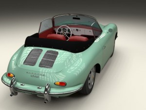 porsche 356 convertible 3D 模型