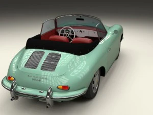 porsche 356 convertible 3D Model