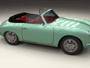 porsche 356 convertible 3D Model
