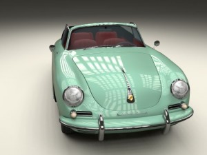 porsche 356 convertible 3D 模型