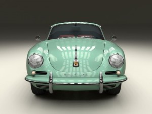 porsche 356 convertible 3D 模型