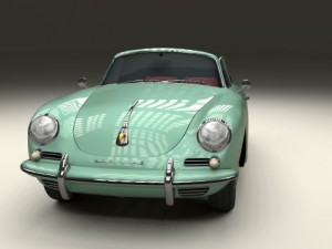 porsche 356 convertible 3D 模型