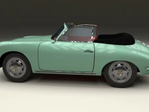 porsche 356 convertible 3D Model
