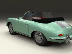 porsche 356 convertible 3D Model