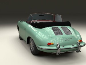 porsche 356 convertible 3D 模型