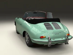 porsche 356 convertible 3D Model