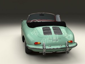 porsche 356 convertible 3D 模型