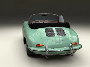 porsche 356 convertible 3D Model