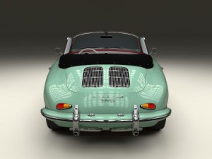 porsche 356 convertible 3D 模型