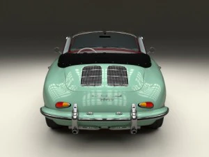 porsche 356 convertible 3D Model