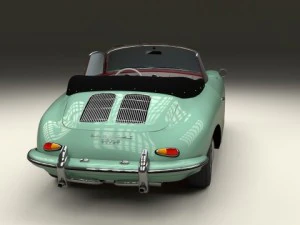 porsche 356 convertible 3D Model