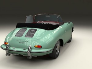 porsche 356 convertible 3D 模型