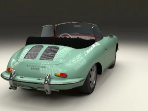 porsche 356 convertible 3D Model