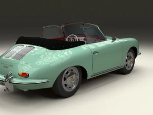 porsche 356 convertible 3D Model