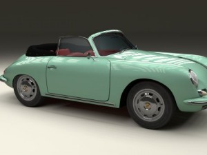 porsche 356 convertible 3D 模型
