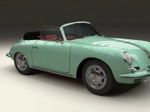 porsche 356 convertible 3D Model