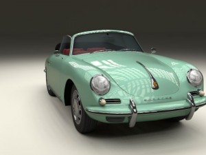 porsche 356 convertible 3D 模型