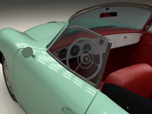 porsche 356 convertible 3D 模型
