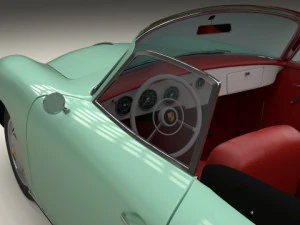 porsche 356 convertible 3D Model