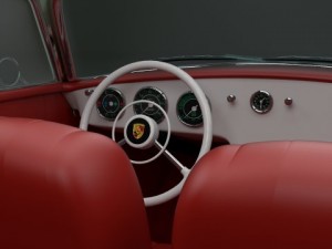 porsche 356 convertible 3D 模型