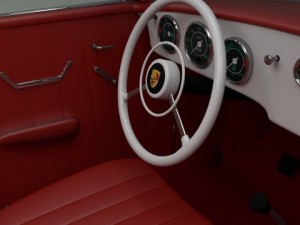 porsche 356 convertible 3D 模型