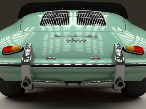 porsche 356 convertible 3D 模型