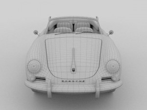 porsche 356 convertible 3D 模型