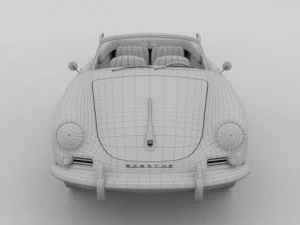 porsche 356 convertible 3D Model
