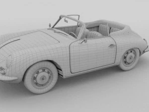 porsche 356 convertible 3D Model