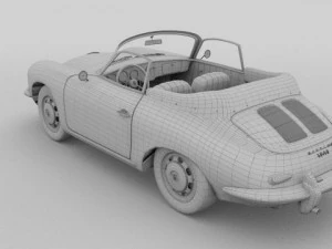 porsche 356 convertible 3D Model