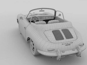 porsche 356 convertible 3D Model