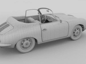 porsche 356 convertible 3D Model