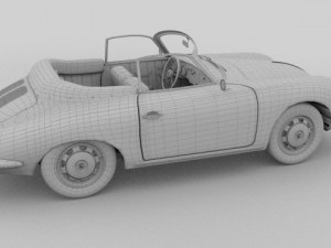 porsche 356 convertible 3D 模型