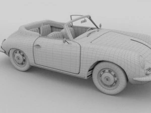porsche 356 convertible 3D Model