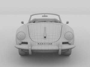porsche 356 convertible 3D 模型
