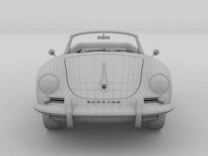 porsche 356 convertible 3D Model