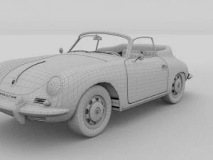 porsche 356 convertible 3D Model