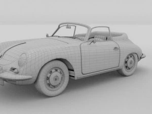 porsche 356 convertible 3D Model