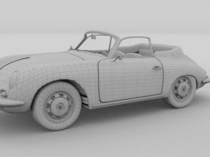 porsche 356 convertible 3D Model