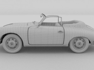 porsche 356 convertible 3D 模型