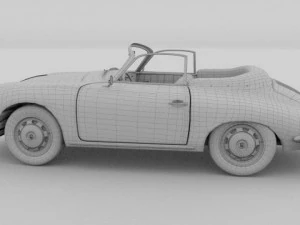 porsche 356 convertible 3D Model