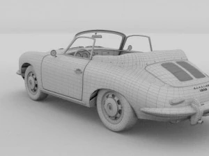 porsche 356 convertible 3D Model