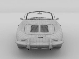porsche 356 convertible 3D Model