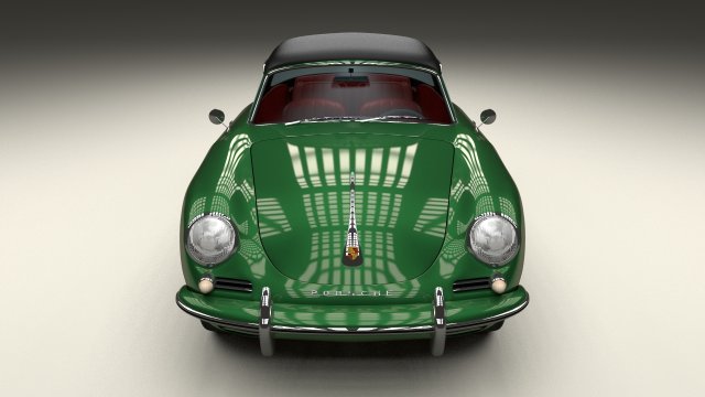 porsche 356 cabriolet Modello 3D .c4d .max .obj .3ds .fbx .stl .blend 