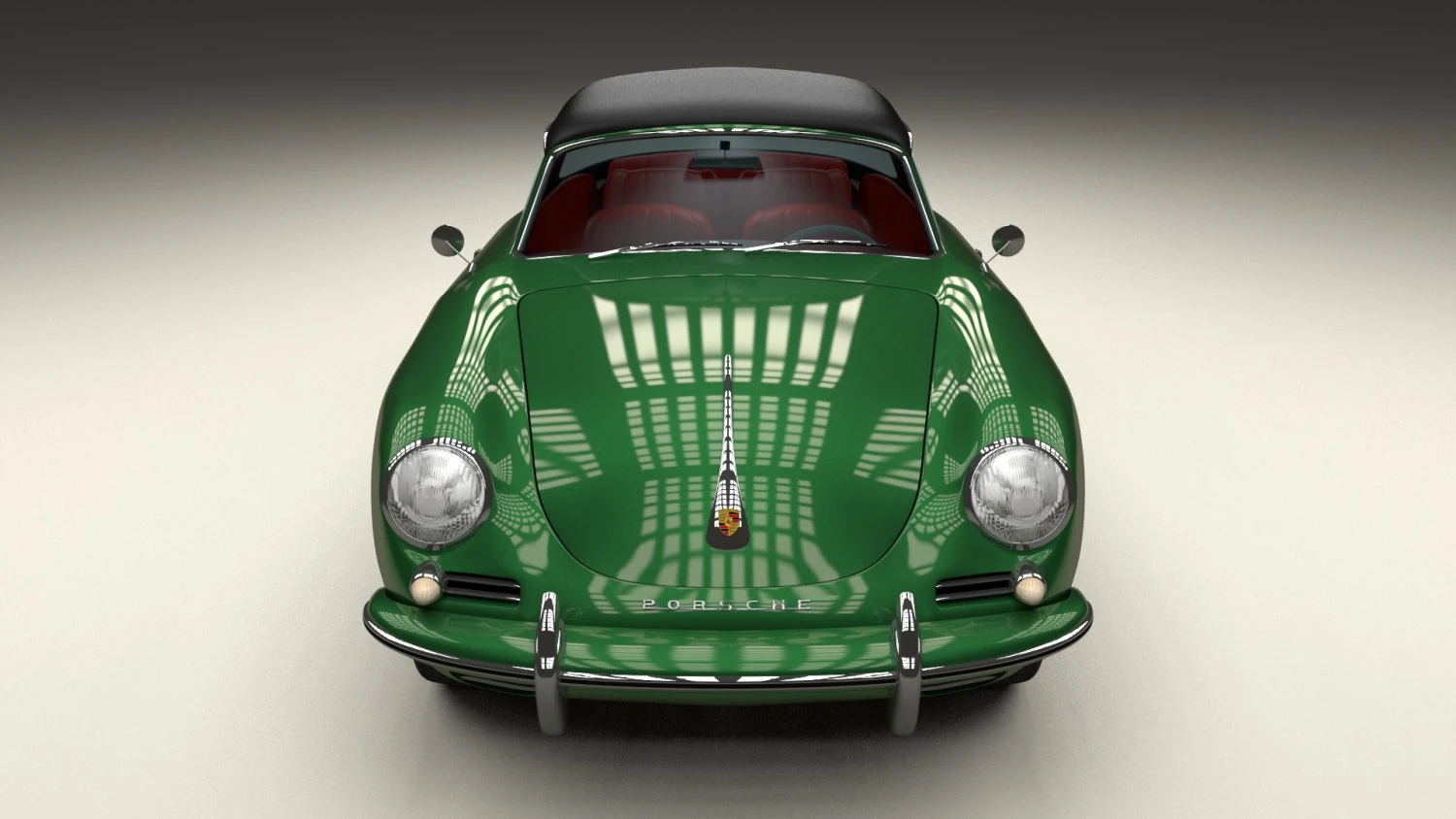 porsche 356 cabriolet 3D Model .c4d .max .obj .3ds .fbx .stl .blend
