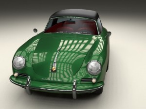 porsche 356 cabriolet Modello 3D